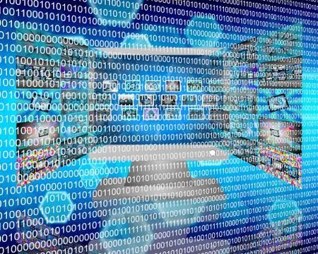 Binary code Stockillustratie