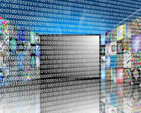 Binary code Stock Illustration