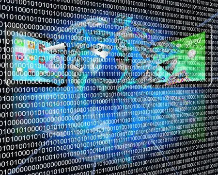 Binary code Stock Illustration