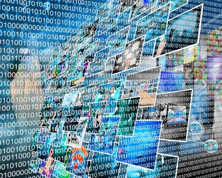 Binary code Stock Illustration