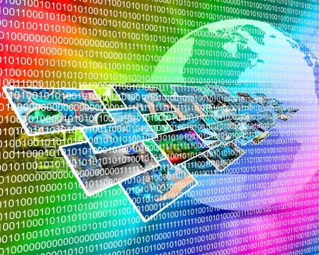 Binary code Stock Illustration