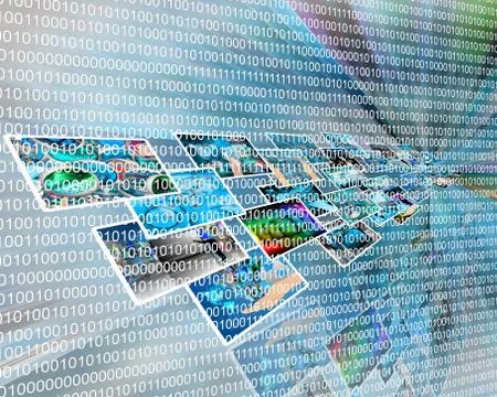 Binary code Stock Illustration