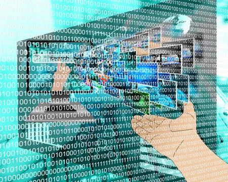 Binary code 스톡 일러스트