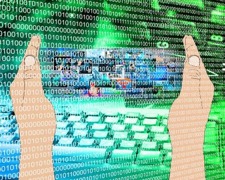 Binary code Stock Illustration