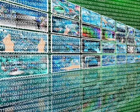 Binary code Stockillustratie