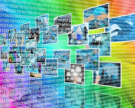 Binary code Stock Illustration