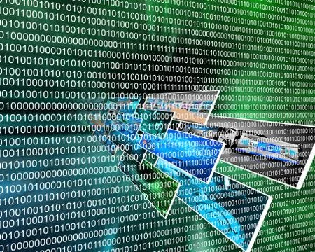 Binary code Stock Illustration