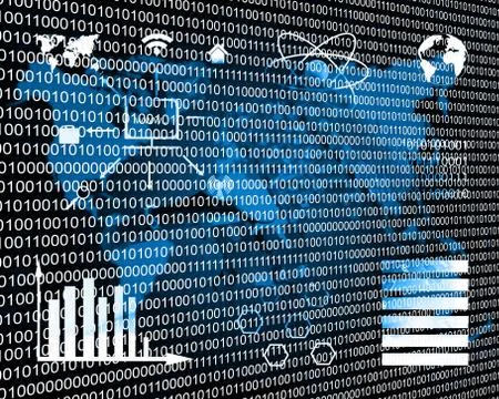 Binary code Stock Illustration