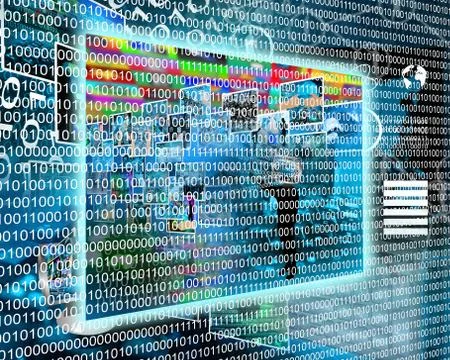 Binary code 스톡 일러스트