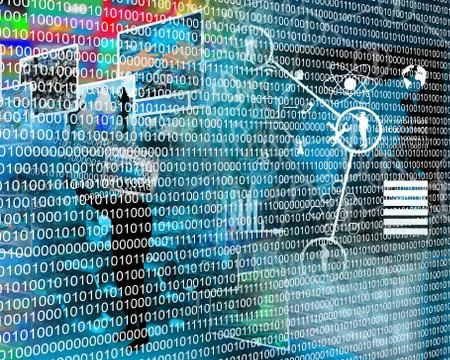 Binary code Stock Illustration