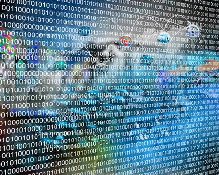 Binary code Stockillustratie