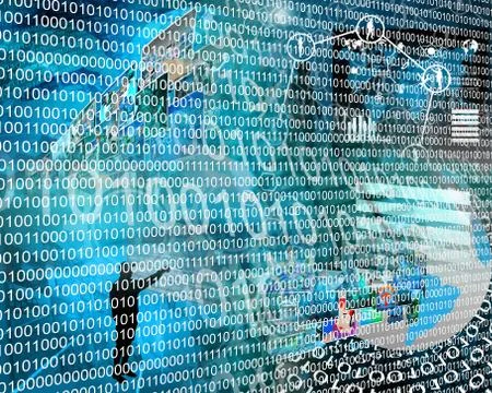 Binary code 스톡 일러스트