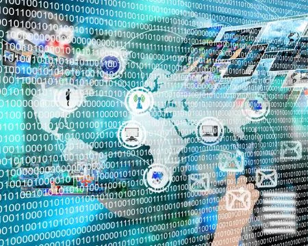 Binary code Stock Illustration