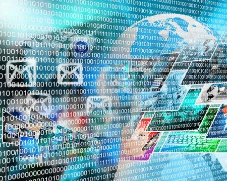 Binary code Stock Illustration