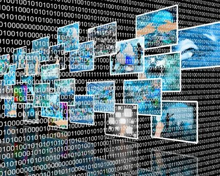 Binary code Stock Illustration