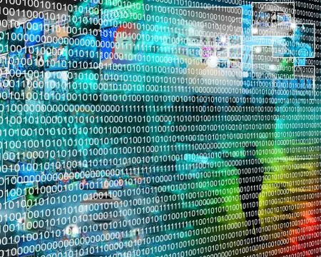Binary code Stock Illustration