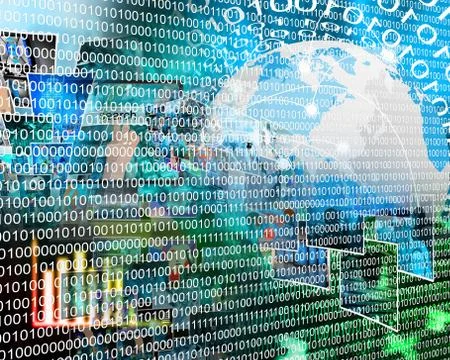 Binary code Stockillustratie