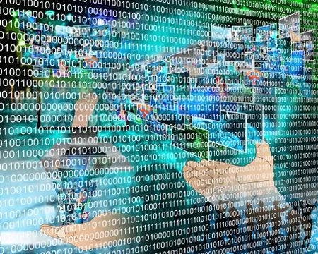 Binary code Stock Illustration