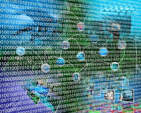 Binary code 스톡 일러스트