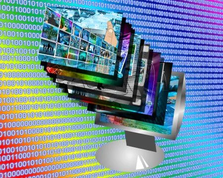 Binary code Stockillustratie