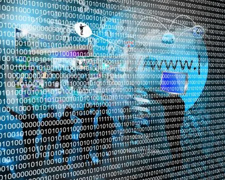 Binary code Illustrazione stock