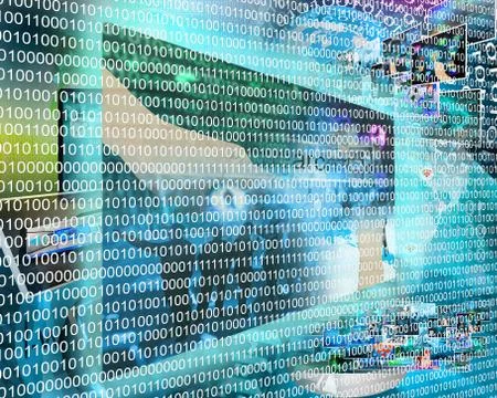 Binary code Stock Illustration