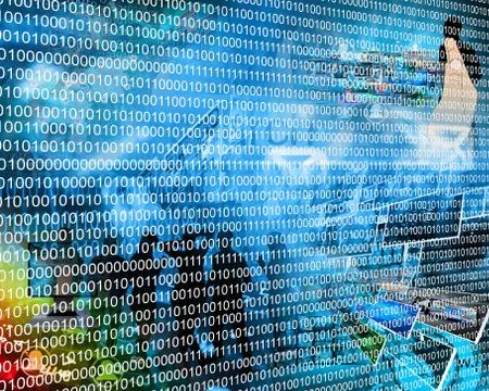 Binary code Stockillustratie