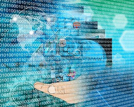 Binary code Stock Illustration