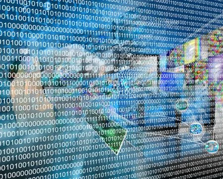 Binary code Stock Illustration