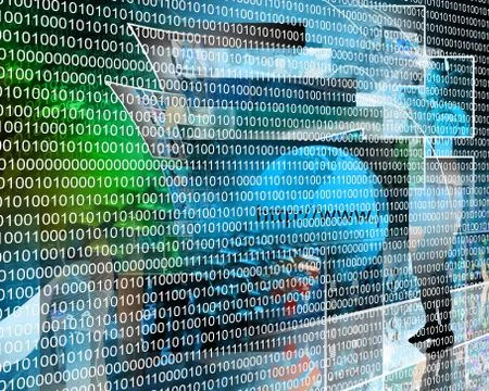 Binary code Stockillustratie