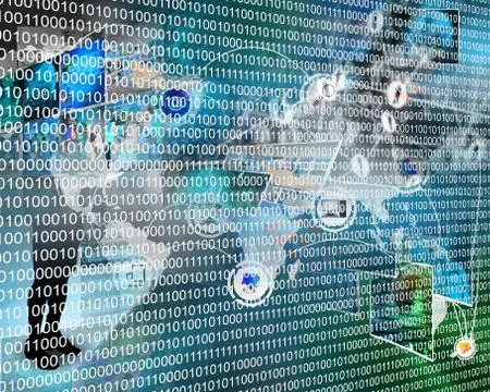 Binary code Stock Illustration