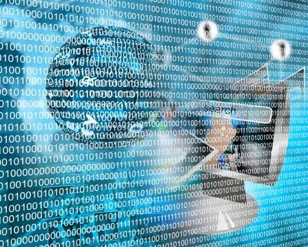 Binary code 스톡 일러스트