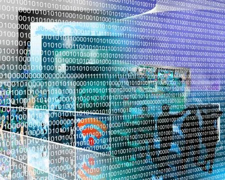 Binary code Stockillustratie