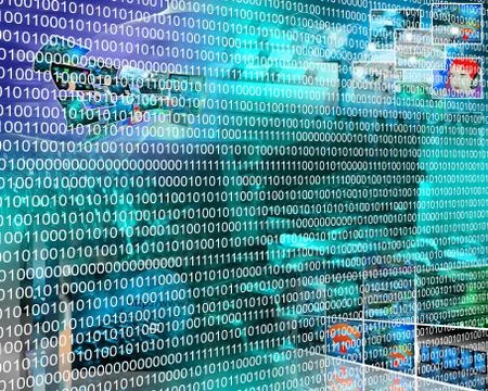 Binary code Stock Illustration