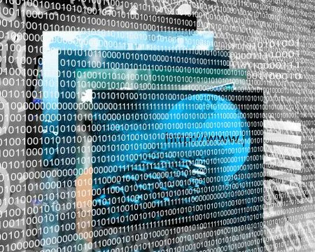 Binary code Stockillustratie