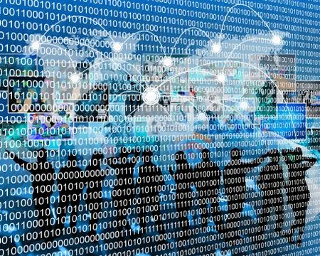 Binary code 스톡 일러스트