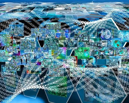 Binary code Stock Illustration