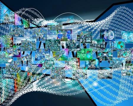 Binary code Stock Illustration