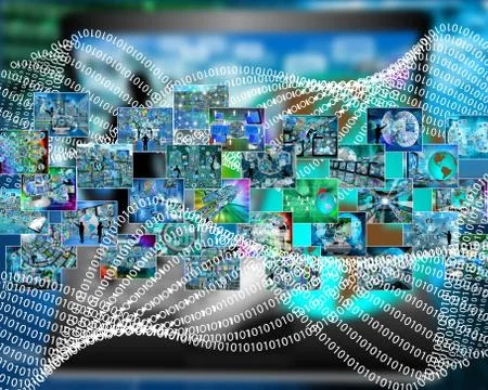 Binary code 스톡 일러스트