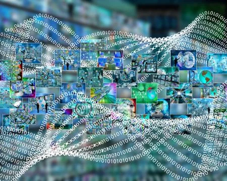 Binary code Stock Illustration