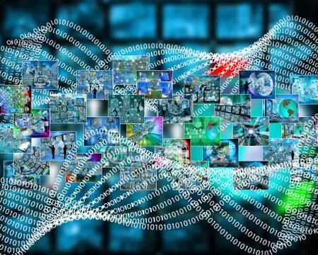 Binary code Stock Illustration