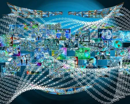 Binary code Stock Illustration