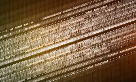 Binary code Illustrazione stock