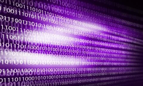 Binary code 库存插图