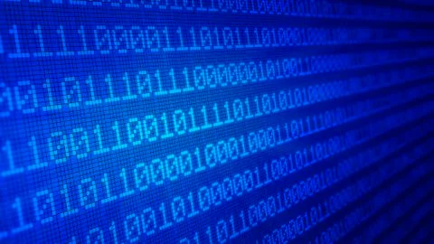 Binary code, illustration Stock Illustration