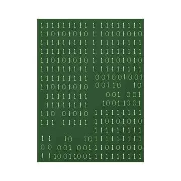 Binary code illustration Stock Illustration