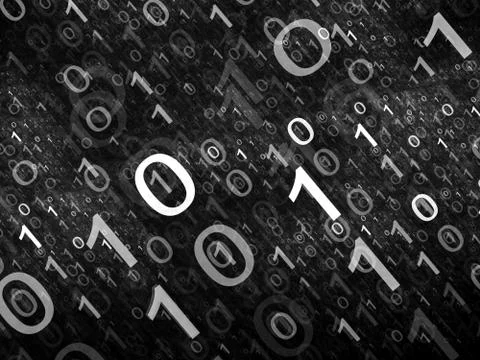 Binary code intensity map 스톡 일러스트