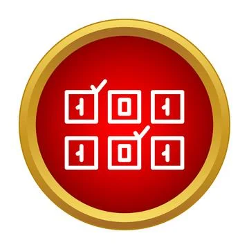 Binary code interface displaying digital data information 库存插图