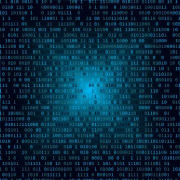 Binary code. Internet security concept. Stock Illustration