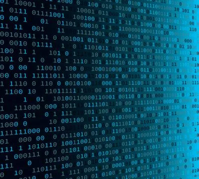 Binary code. Internet security concept. Stock Illustration